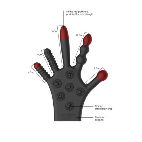 Fist It Silikonhandschuh 6 Stimulationsfunktionen
